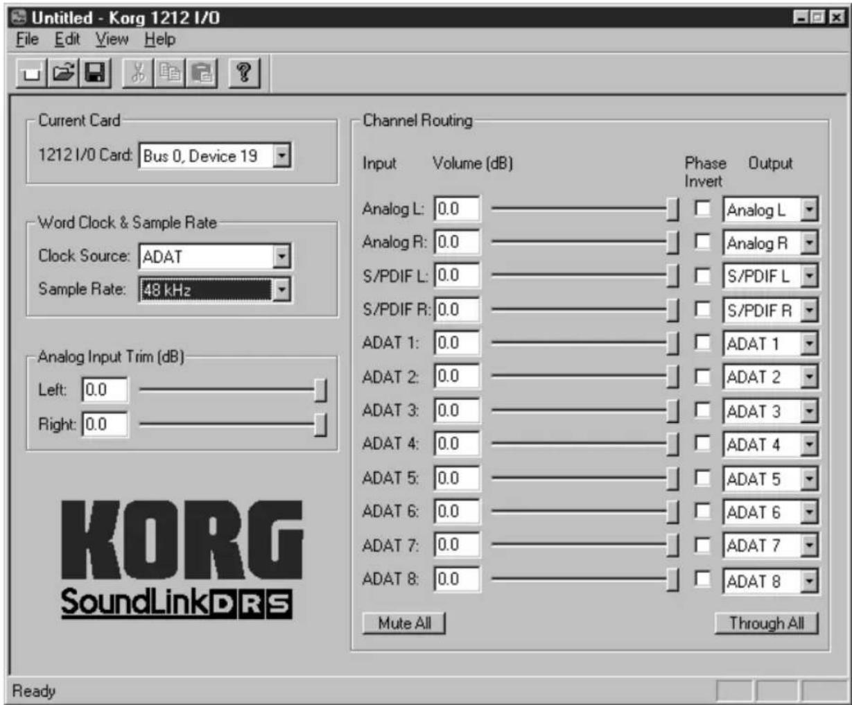 KORG SoundLink DRS 1212 IO - I/O Utility - 2
