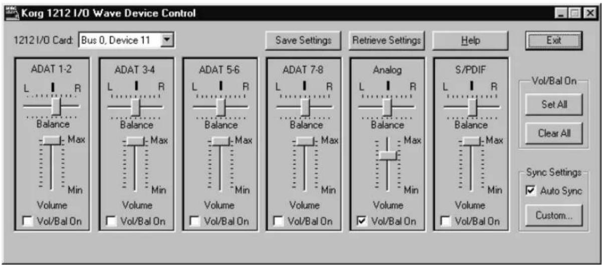 KORG SoundLink DRS 1212 IO - Korg 1212 I/O Wave Device Control - 1
