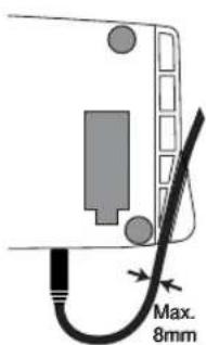 KORG AX100G - ⑧ Cable guide - 1