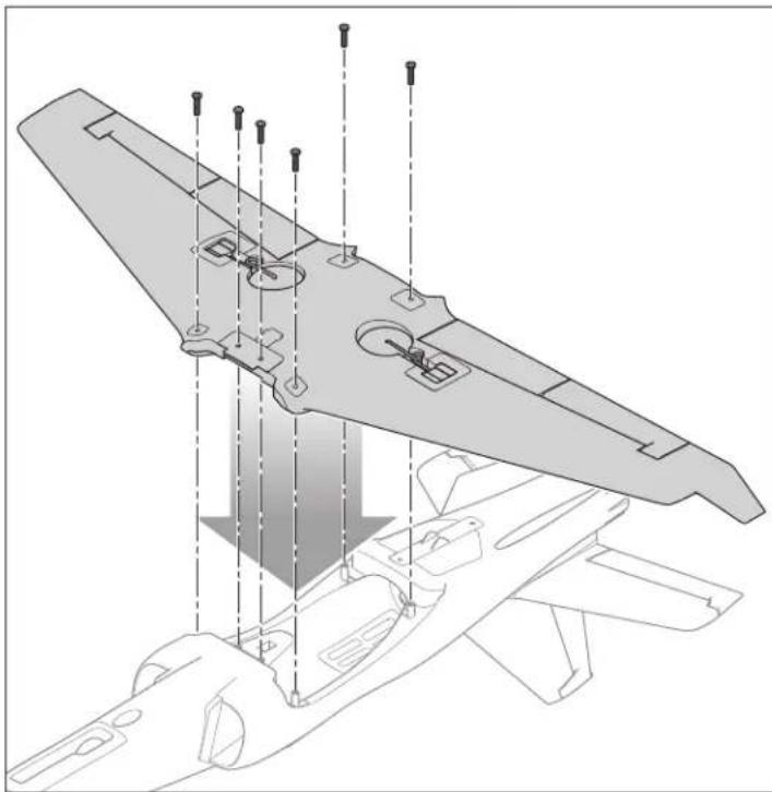 E-flite Viper - Installation des ailes - 2