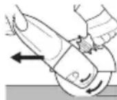 METABO WE 24180 MVT - Cutting-off operations: - 1