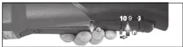 METABO W 9115 - Machines with paddle switch (with dead man function): - 1