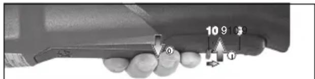 METABO W 9115 - Urządzenia wyposażone w wyłącznik (z funkcją czuwakową): - 1