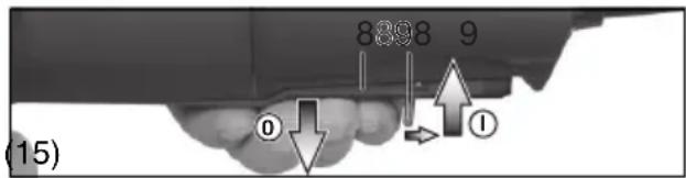 METABO W 850115 - Machine with paddle switch (with deadman function): - 1