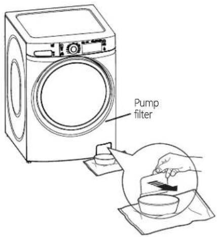 GE GFW490RPKDG - Cleaning the Pump Filter - 1