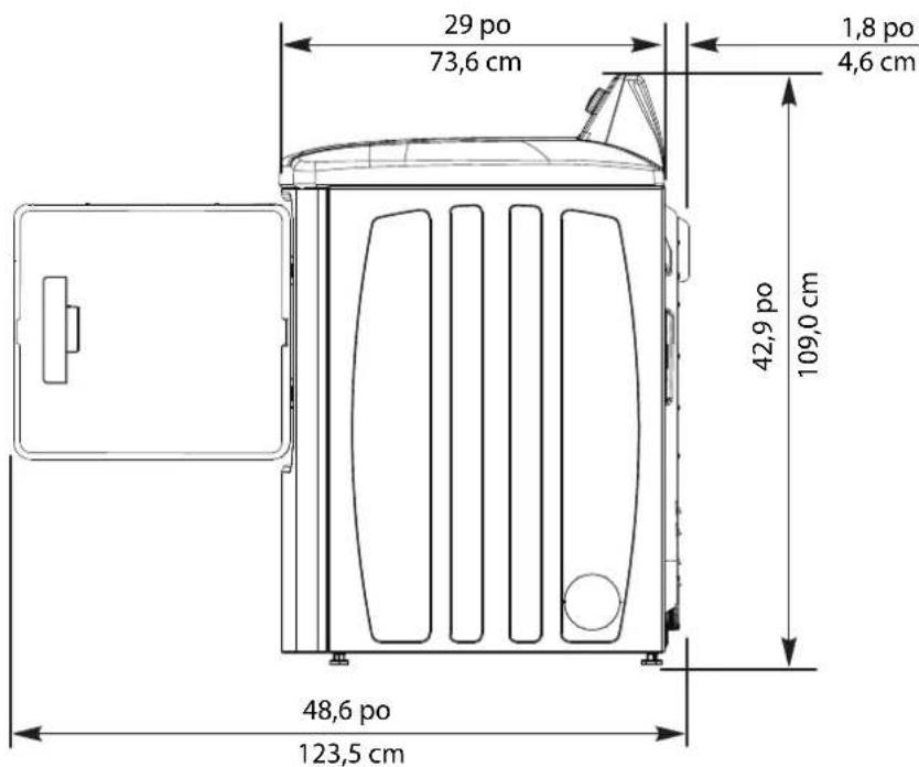 INSIGNIA NSFDRG67WH8A - Lire attentivement les instructions suivantes avant d'installer la sécheuse. Conserver soigneusement ces consignes afin de pouvoir s'y reporter ultérieurement. - 2