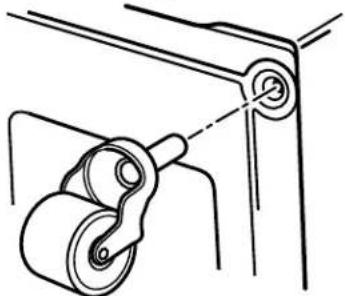 AMANA NEC3120FW - Installation des roulettes - 1