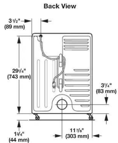 AMANA NEC3120FW - Installation Clearances - 3