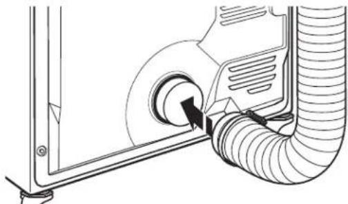 AMANA NEC3120FW - Raccordement du conduit d'évacuation - 1