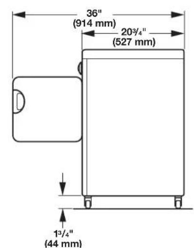 AMANA NEC3120FW - Distances de dégagement à respecter - 2