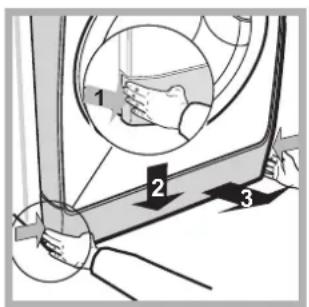 INDESIT PWDE 7125 W - Cleaning the pump - 1
