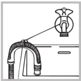 INDESIT PWDE 7125 W - Connecting the drain hose - 2