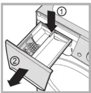 INDESIT PWDE 7125 W - Cleaning the detergent dispenser drawer - 1
