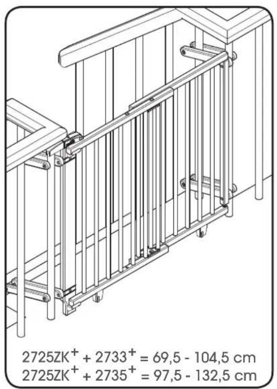 Geuther 2735 - Schwenk-Treppenschutzgitter Plus - 18