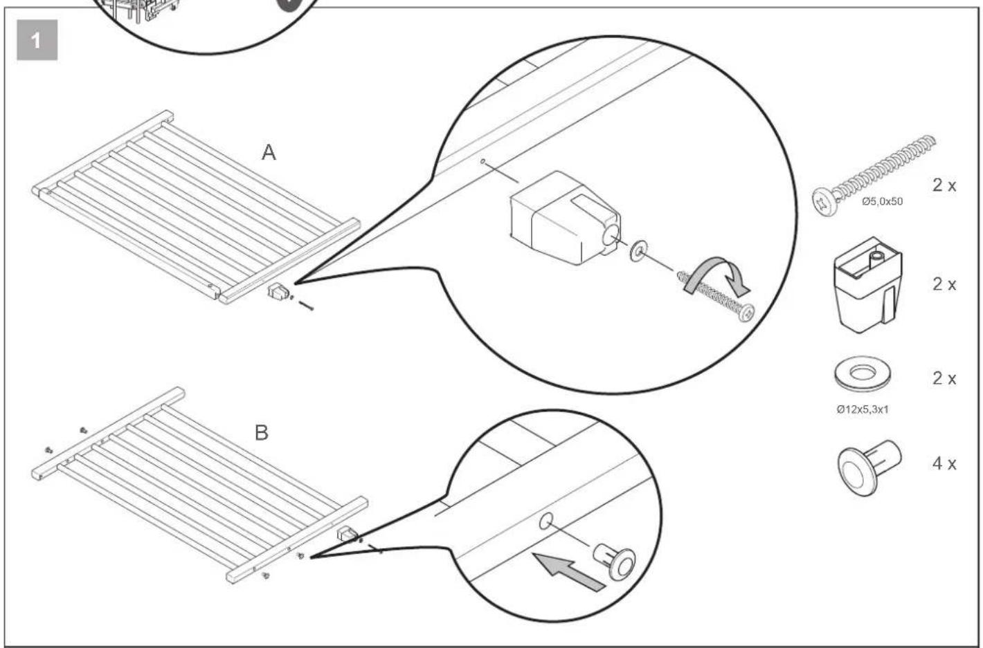 Geuther 2735 - Schwenk-Treppenschutzgitter Plus - 28