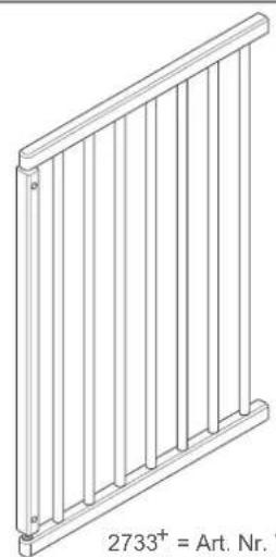 Geuther 2735 - Schwenk-Treppenschutzgitter Plus - 7