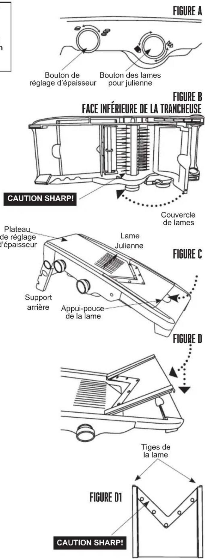 Weston 160501W - Avertissement LAMES SHARP! - 1