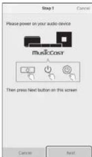 YAMAHA MusicCast BAR 400 - Turn on the unit, and then tap "Next". - 1