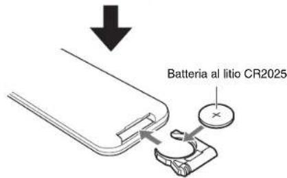 YAMAHA MusicCast BAR 400 - Sostituzione della batteria del telecomando - 2