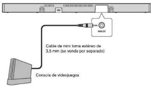 YAMAHA MusicCast BAR 400 - Conexión de una consola de videojuegos mediante la tomaanalógica - 1