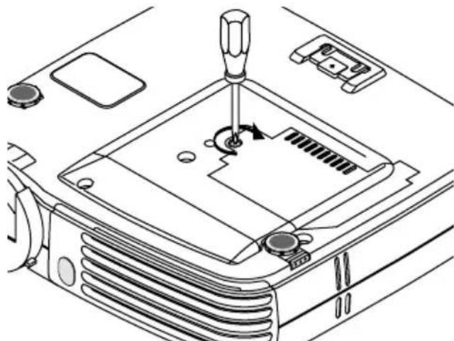 3M PX5 - Mount the lamp cover. - 2