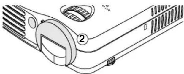 3M PX5 - ①Far girare il coprilente in senso antiorario finché non si blocca. - 2