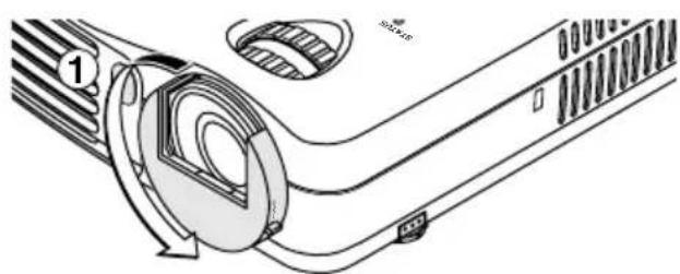 3M PX5 - ①Far girare il coprilente in senso antiorario finché non si blocca. - 1