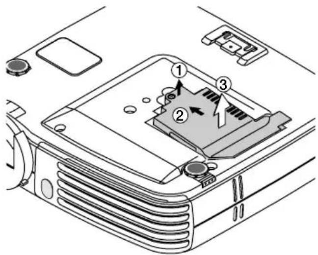 3M PX5 - Rimuovete il copri lampada. - 2