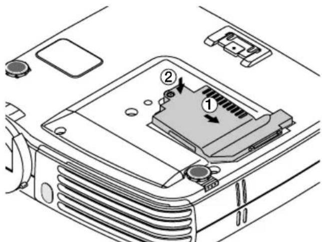 3M PX5 - Mount the lamp cover. - 1