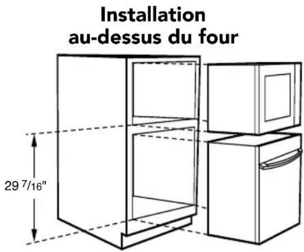 VIKING VMOS201 - Choix de l'emplacement de votre four microondes encastré - 2