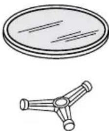 VIKING VMOS201 - plato giratorio/SoportE dEl plato giratorio - 1