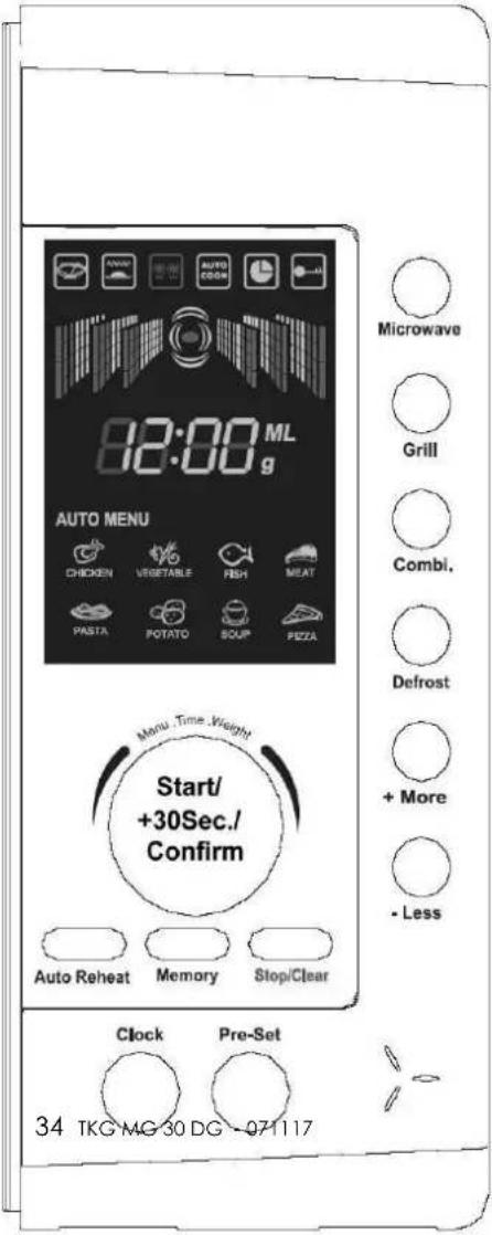 KALORIK TKG MG 30 DG - PANNEAU DE COMMANDE - 1