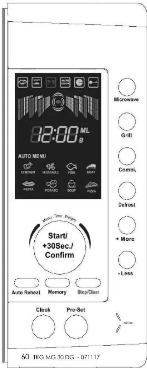 KALORIK TKG MG 30 DG - PANEL DE MANDOS - 1