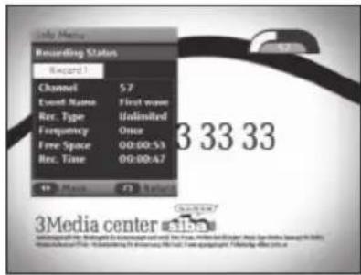 SAMSUNG DCBP850S - Recording Status - 1