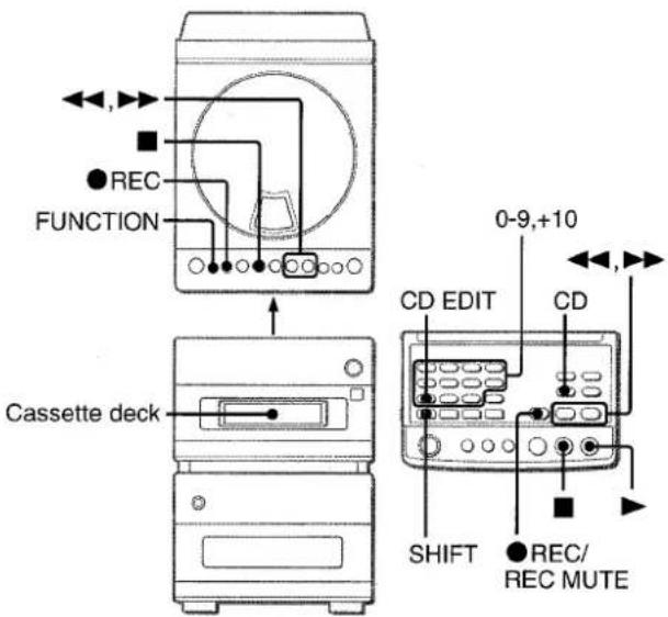 AIWA XRM88 - To erase a recording - 1