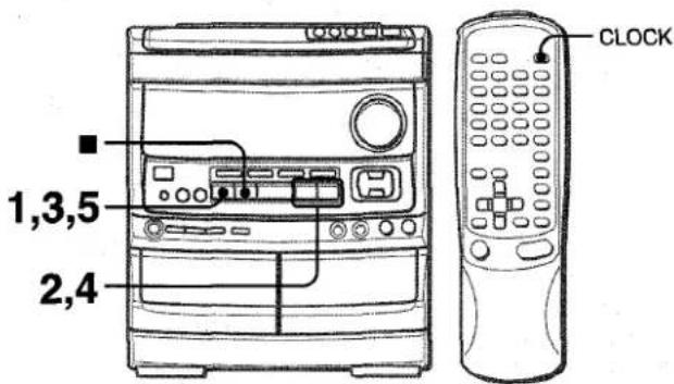 AIWA NSXV9000 - PUESTA EN HORA DEL RELOJ - 1