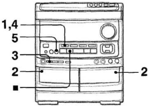 AIWA NSXV9000 - DUPLICATION MANUELLE D'UNE CASSETTE - 1