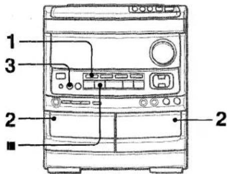 AIWA NSXV9000 - DUPLICATION DE LA TOTALITE D'UNE CASSETTE - 1