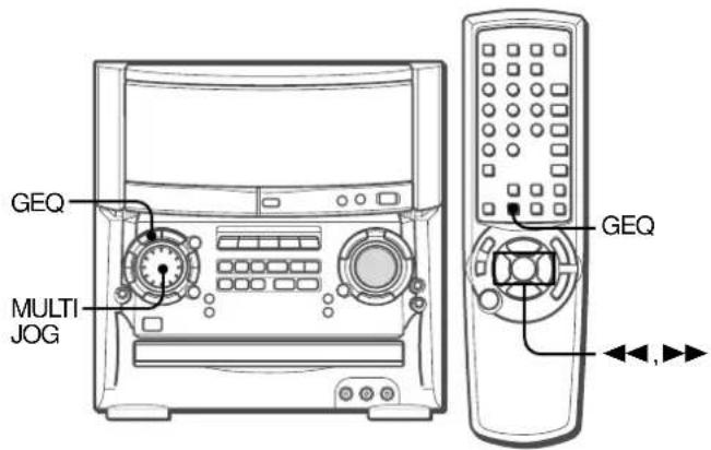 AIWA XHA1000 - SELECTING THE PROGRAMMED EQUALIZATION CURVE - 1