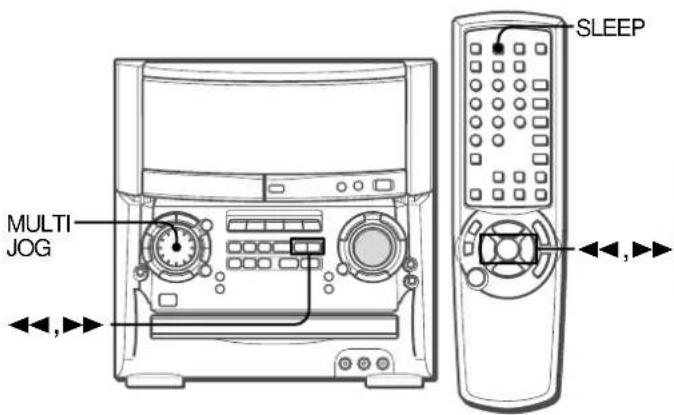 AIWA XHA1000 - AJUSTE DEL TEMPORIZADOR DE APAGADO - 1