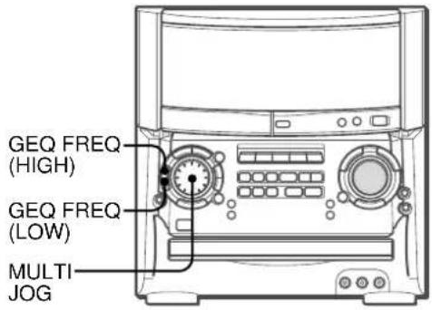 AIWA XHA1000 - SELECTION MANUELLE D'UNE NOUVELLE COURBE D'EGALISATION - 1