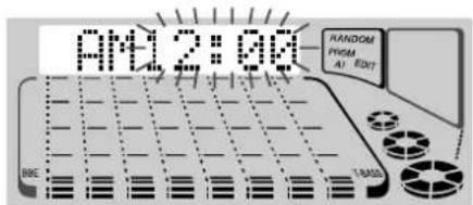AIWA XHA1000 - Press CLOCK. - 1