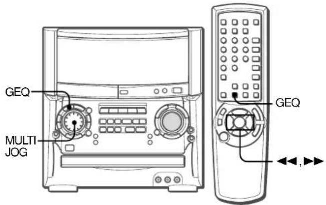 AIWA XHA1000 - SELECCIÓN DE LA CURVA DE ECUALIZACIÓN PROGRAMADA - 1