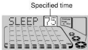 AIWA XHA1000 - Within 4 seconds, turn MULTI JOG or press ◀◀ or ▶▶ to specify the time until the power is turned off. - 2