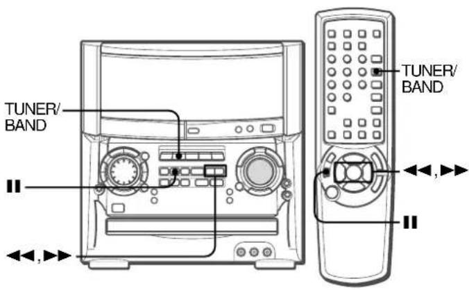 AIWA XHA1000 - PRESELECTION DE STATIONS - 1