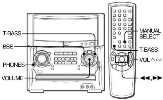 AIWA XHA1000 - REGLAGES AUDIO - 1