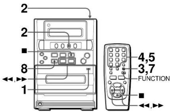 AIWA LCX357 - ENREGISTREMENT AVEC MONTAGE PROGRAMME - 1