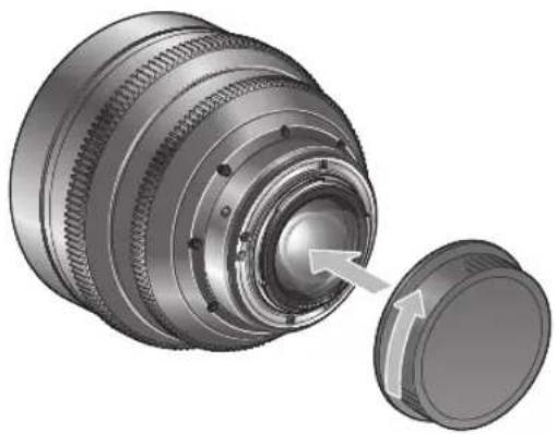CANON CNE135mm T2.2 L F - LENSを取り外す - 2