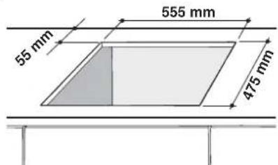 Ariston Thermo PC 640 TGH - Fitting the cooktop above an oven - 1