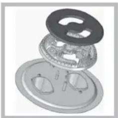 Ariston Thermo PC 640 TGH - Replacing the Triple ring burner nozzles - 1
